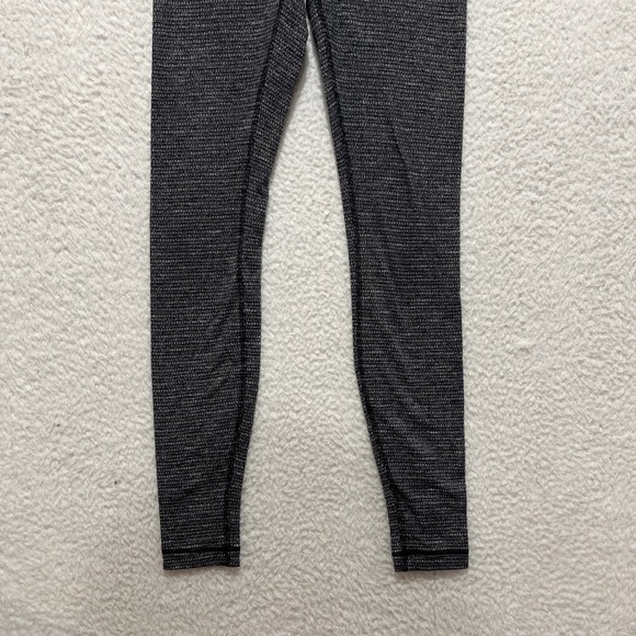 Lululemon Wunder Under Leggings Heathered Black Women's Size 6 - Picture 5 of 12